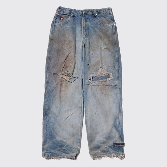 vintage 90's chaps ralph lauren broken loose jeans