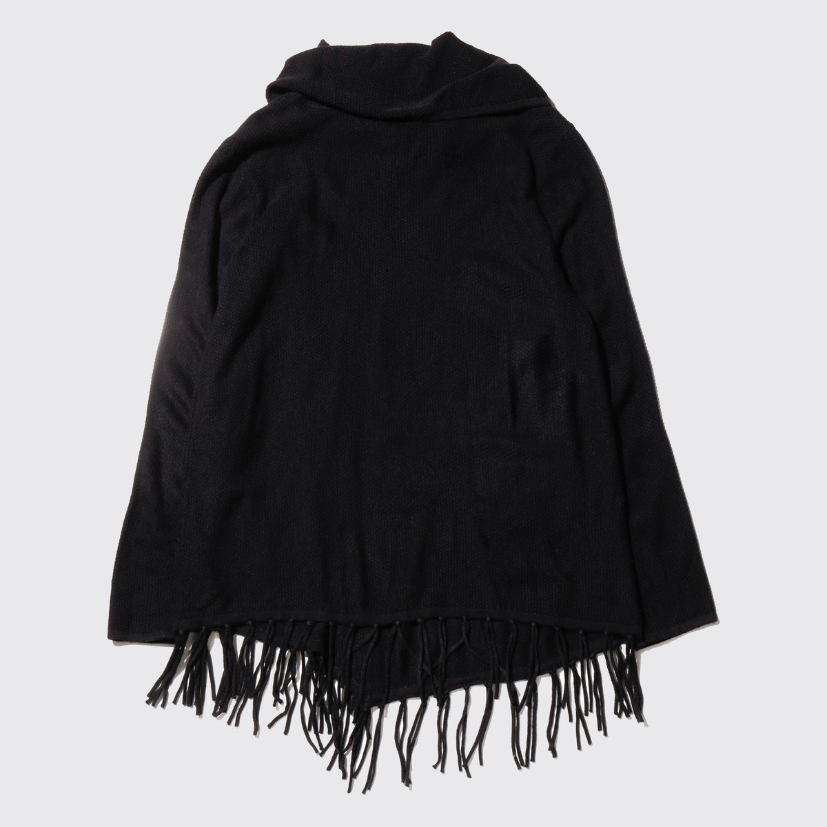 vintage fringe wrap sweater