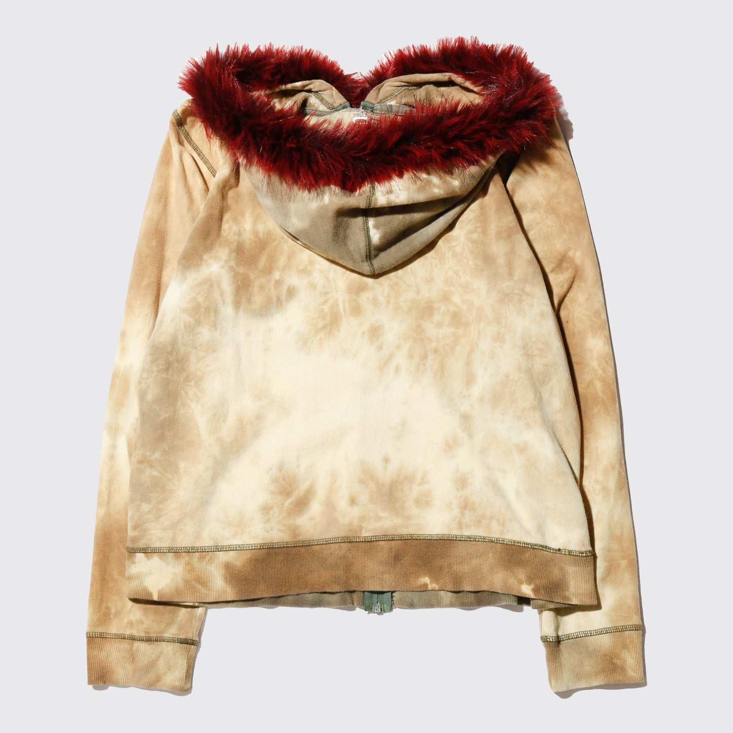 vintage acid fur hoodie