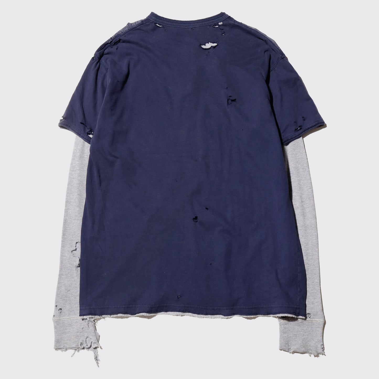 *one-off layered sleeve skull broken l/s