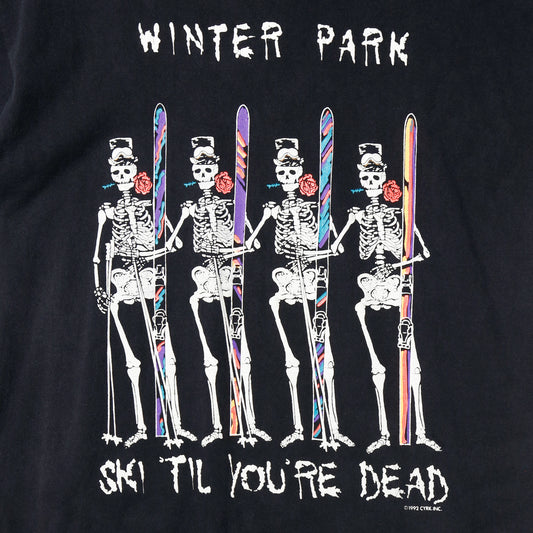 vintage 1992’s cyrk inc. “winter park” skull t-shirt