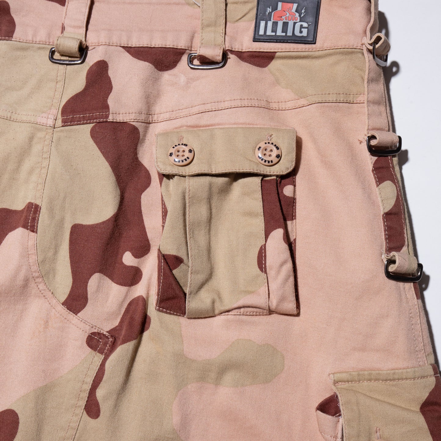 vintage illing camouflage rave skirt