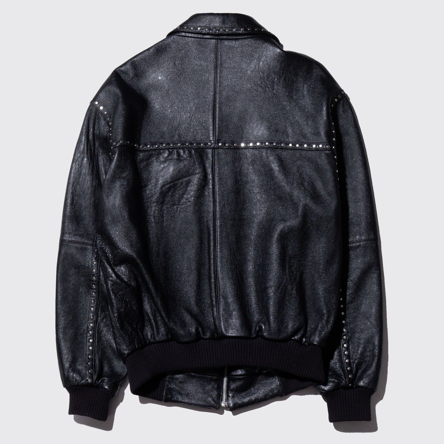 vintage pelle pelle studs leather jacket