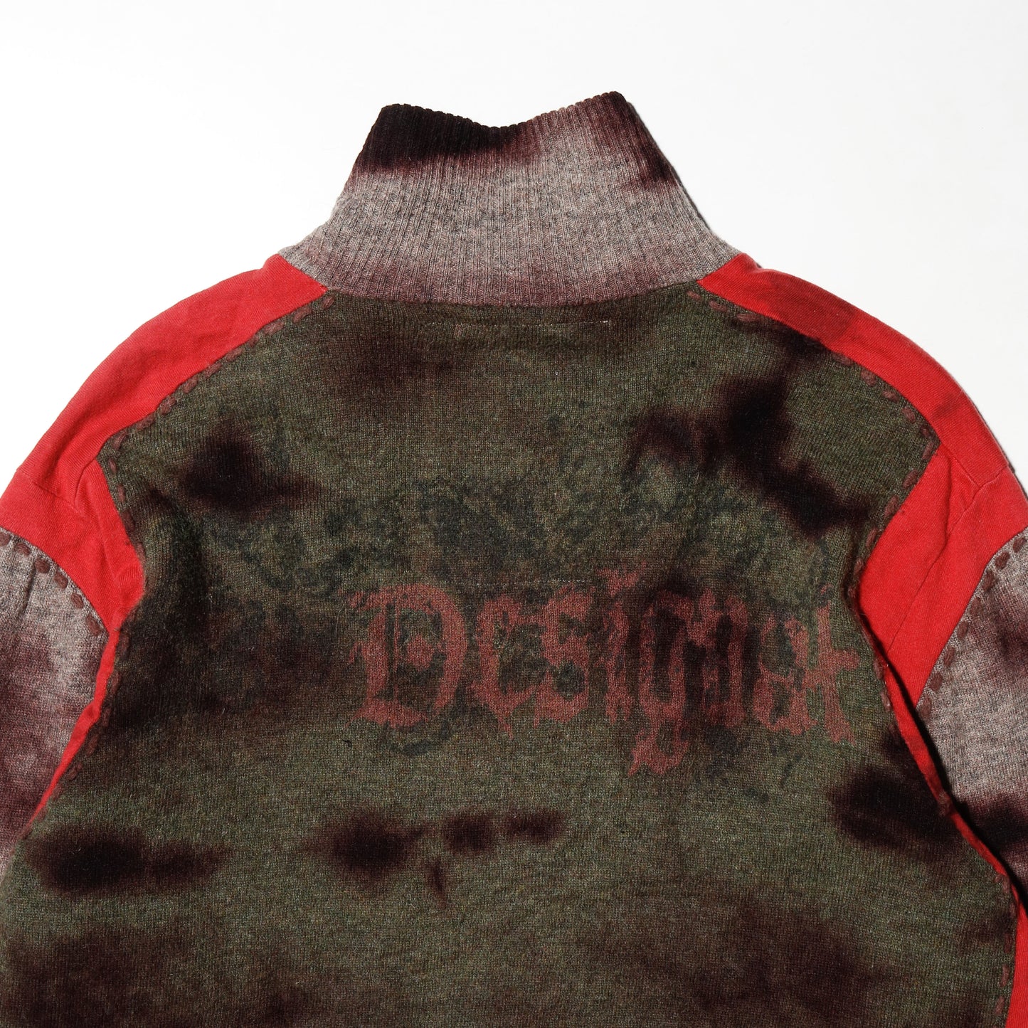 vintage dust argyle drivers sweater