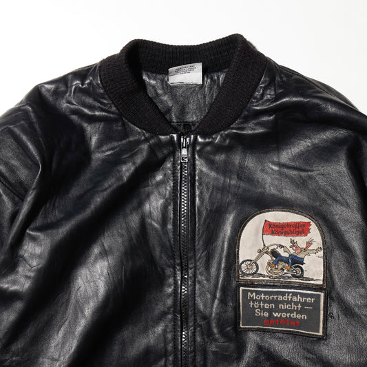 vintage "Motorradfahrer töten nicht - Sie werden" leather jacket