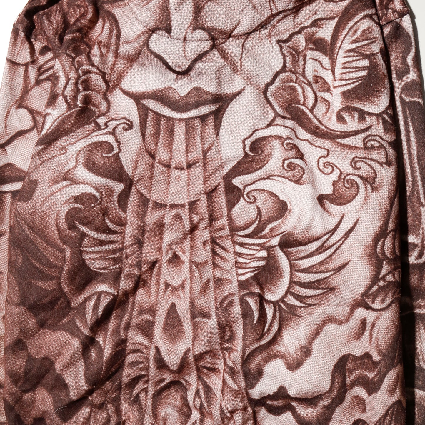 vintage demon all over print hoodie