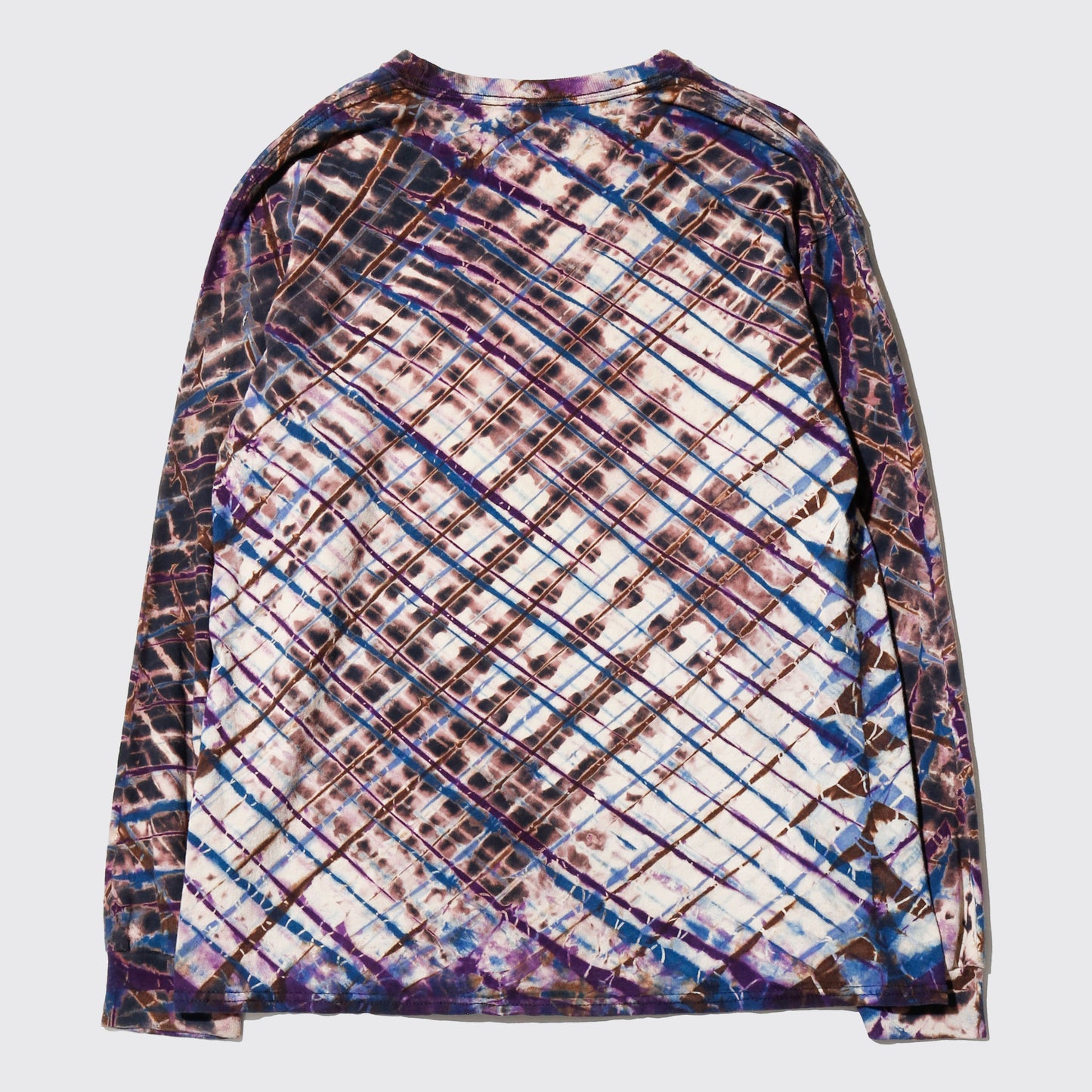 vintage psychedelic grid cut sew