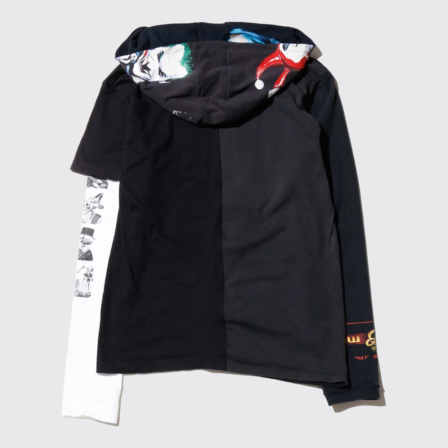 *one-off hybrid hooded cut sew