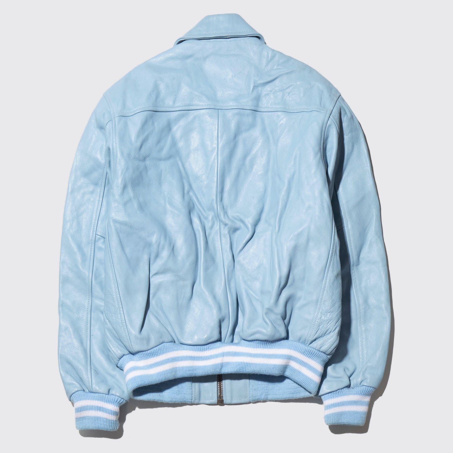 vintage leather varsity jacket