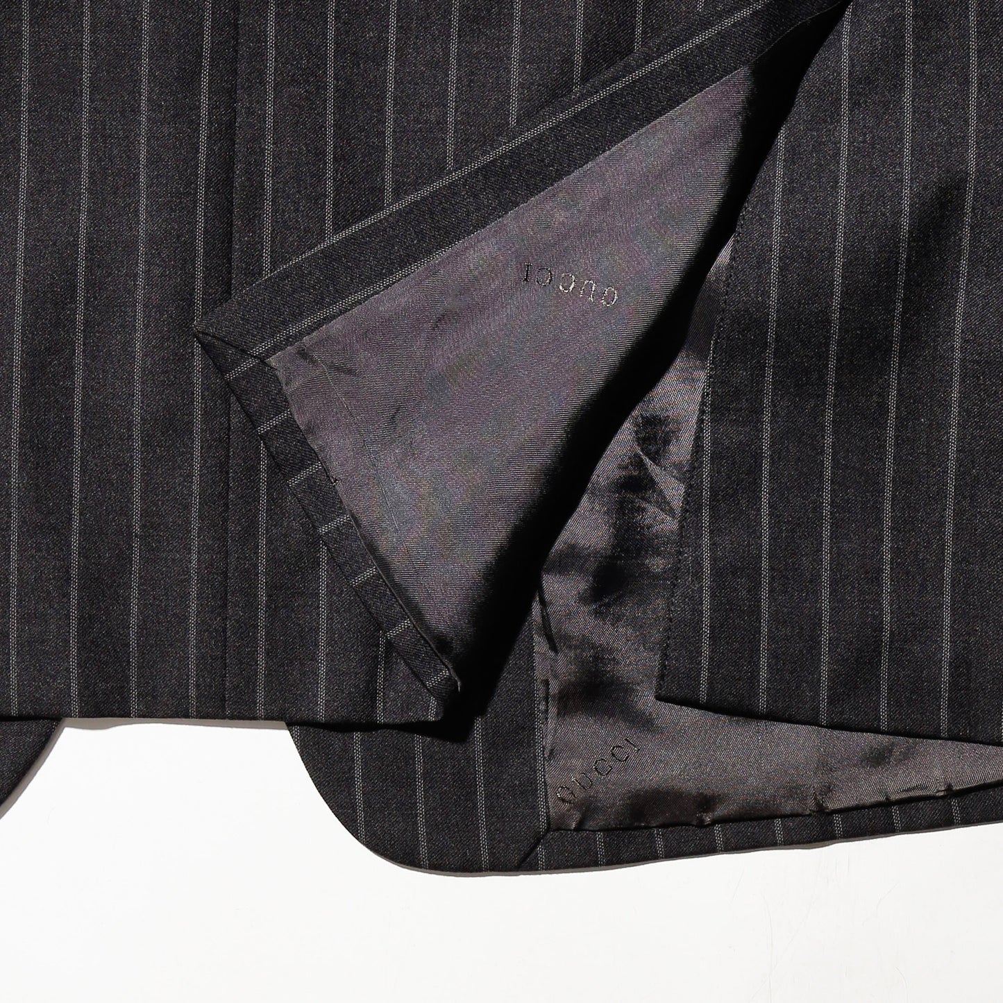 vintage GUCCI by Tom Ford stripe 3b single tailored jacket