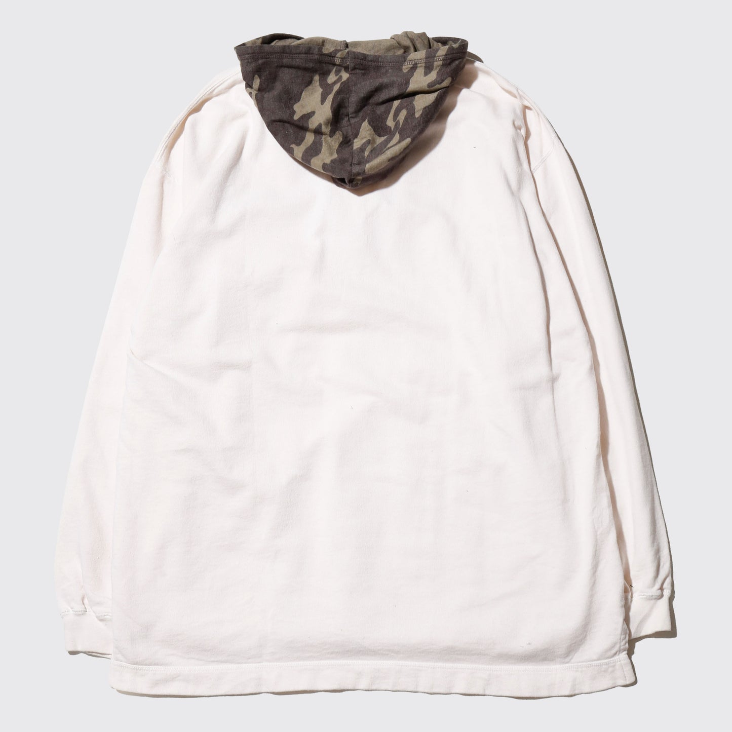 *one-off hybrid henry neck hoodie