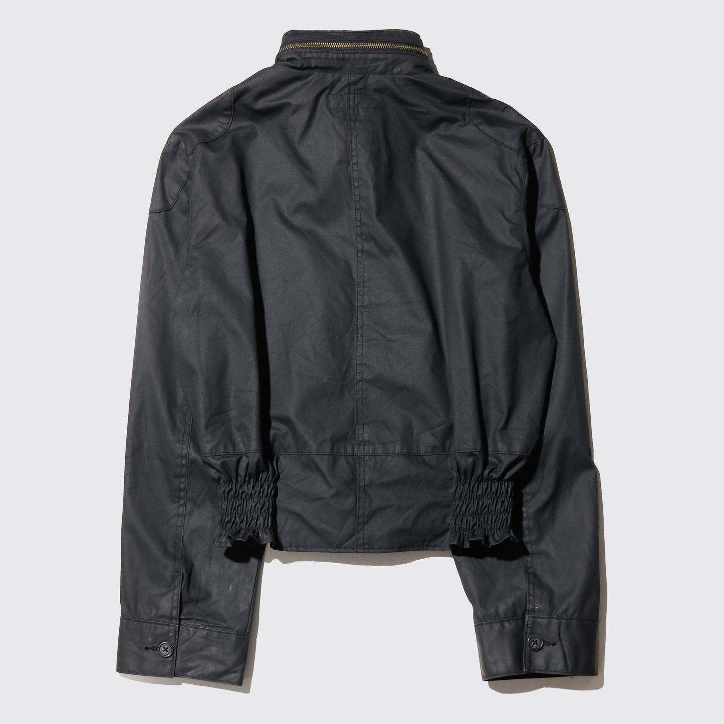 *one-off ribbed coating field jacket