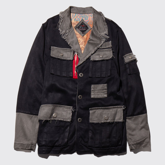 vintage aviator combi tailored jacket
