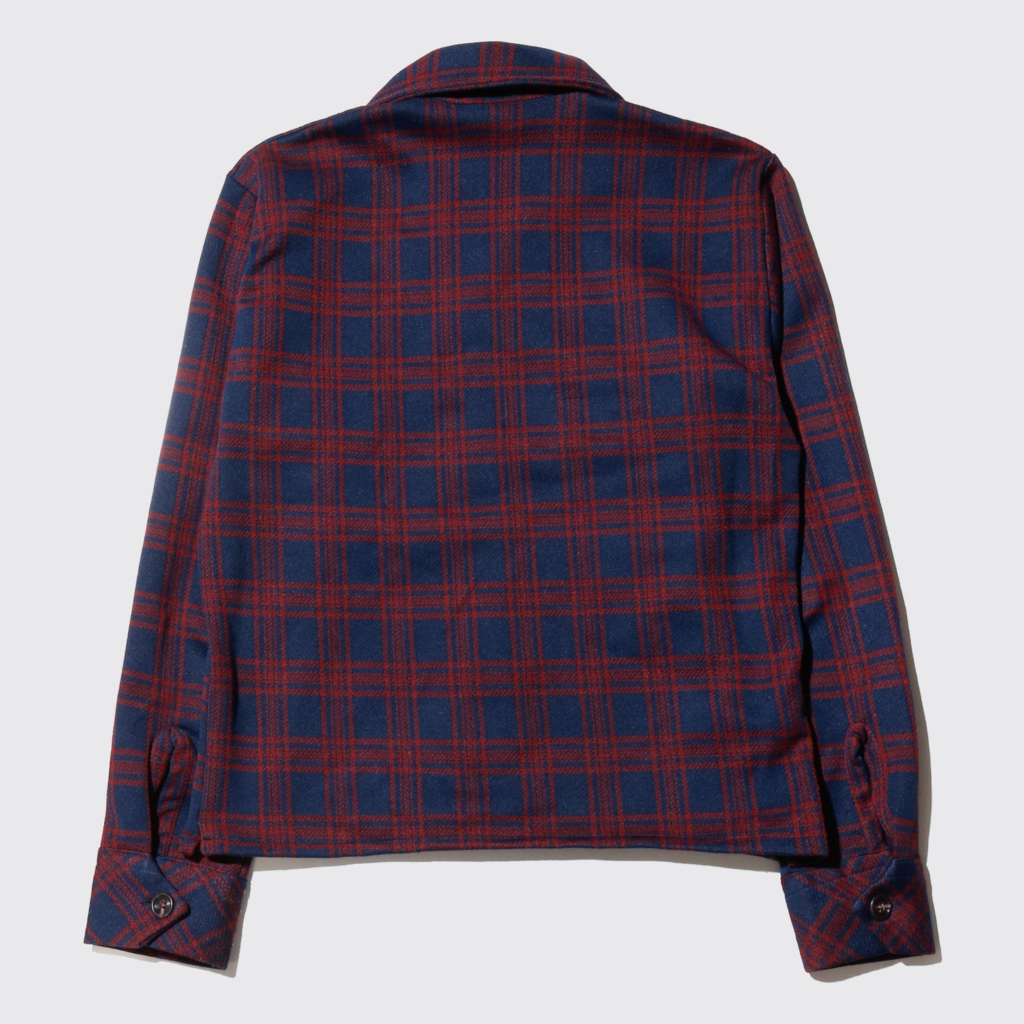 vintage 70's sears cropped check poly jacket