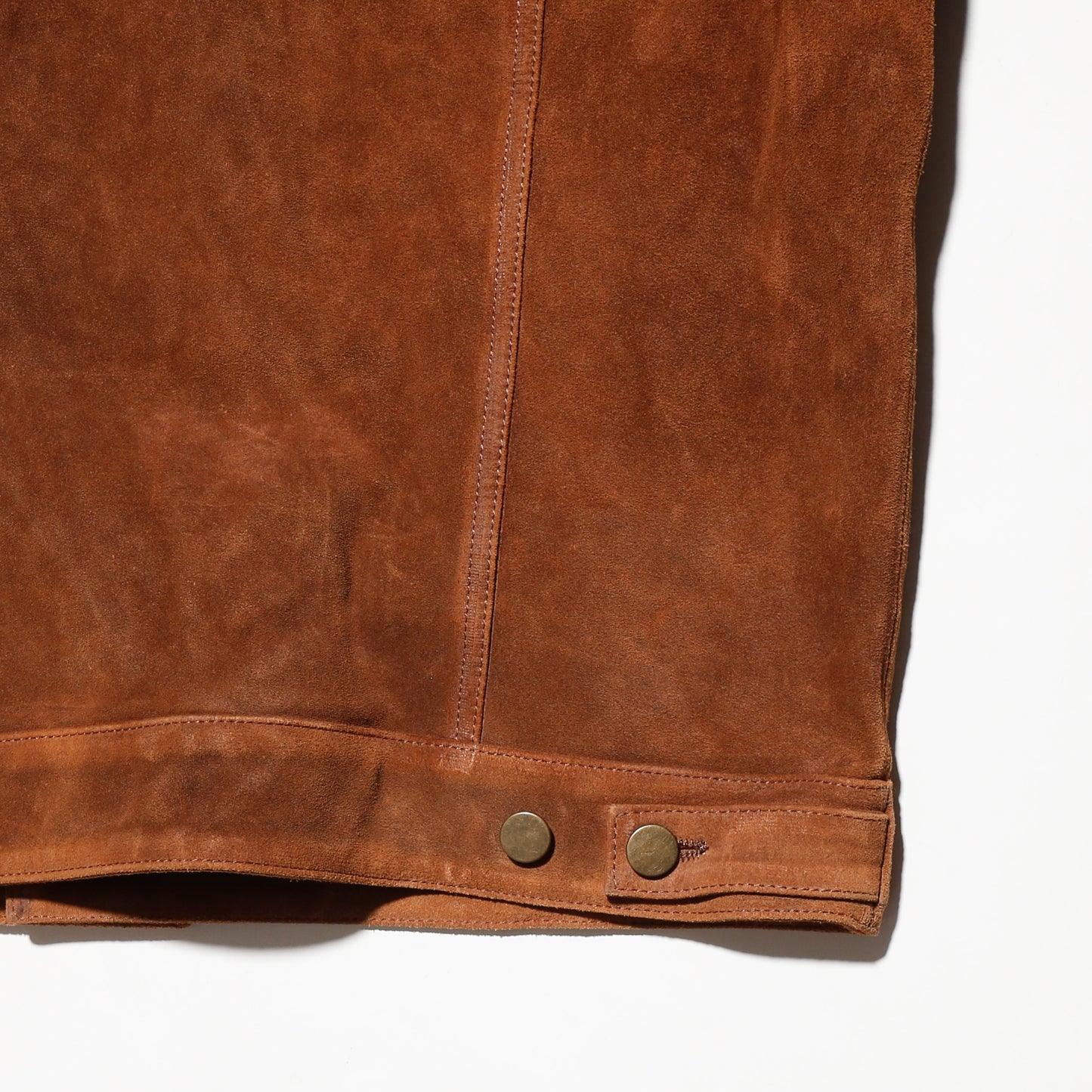 vintage custom suede trucker jacket