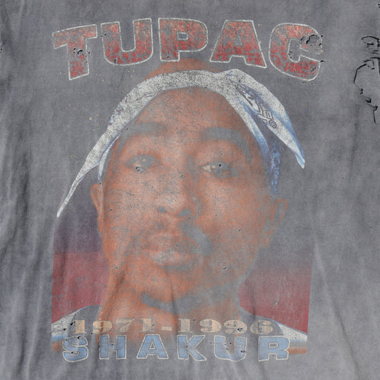 vintage 90’s 2PAC Makaveli “Against All Odds” broken t-shirt