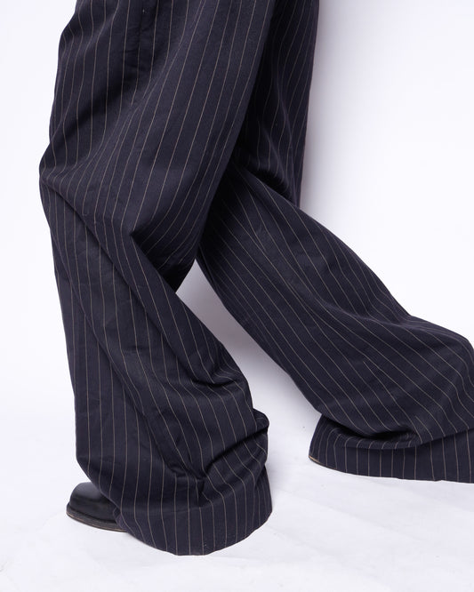 vintage wide leg stripe slacks