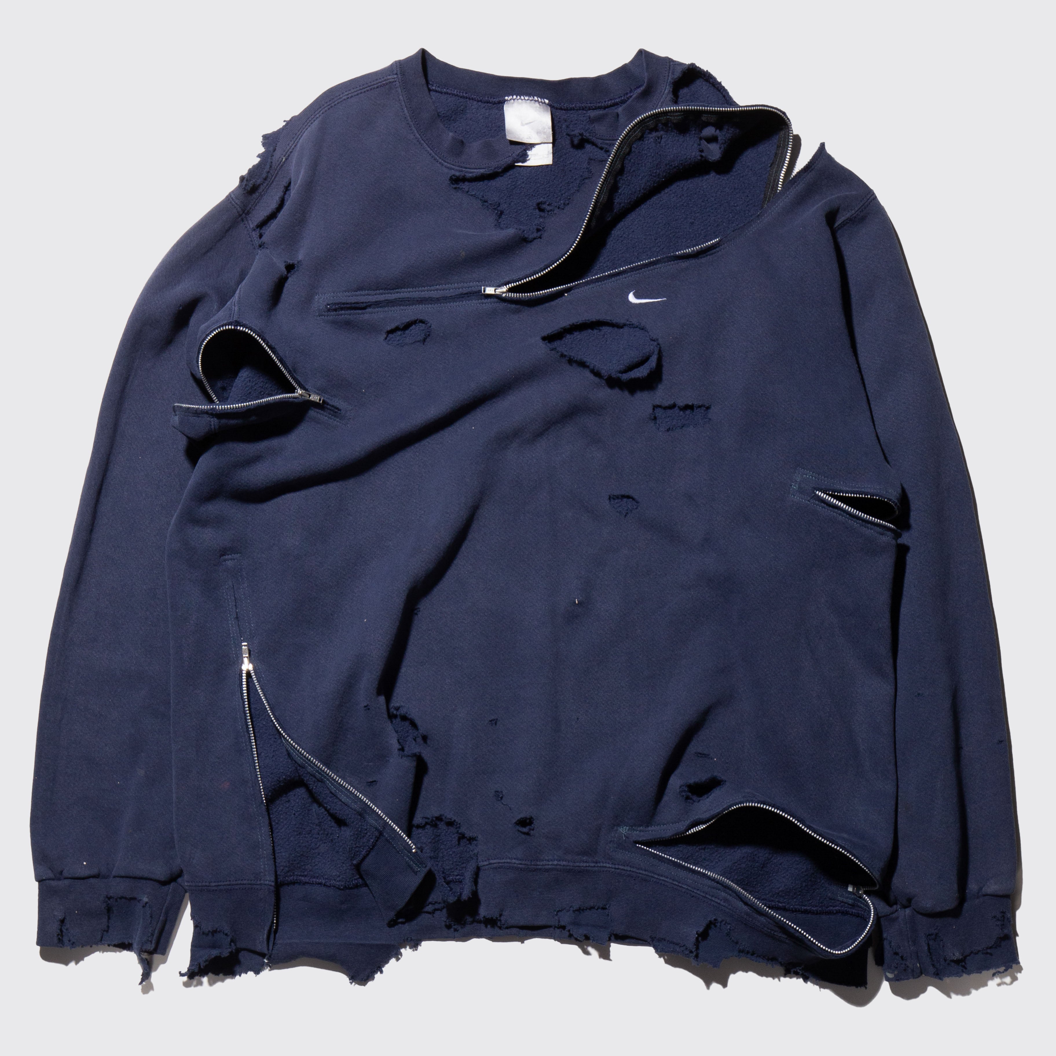 remake irregular zip sweat – NOILL