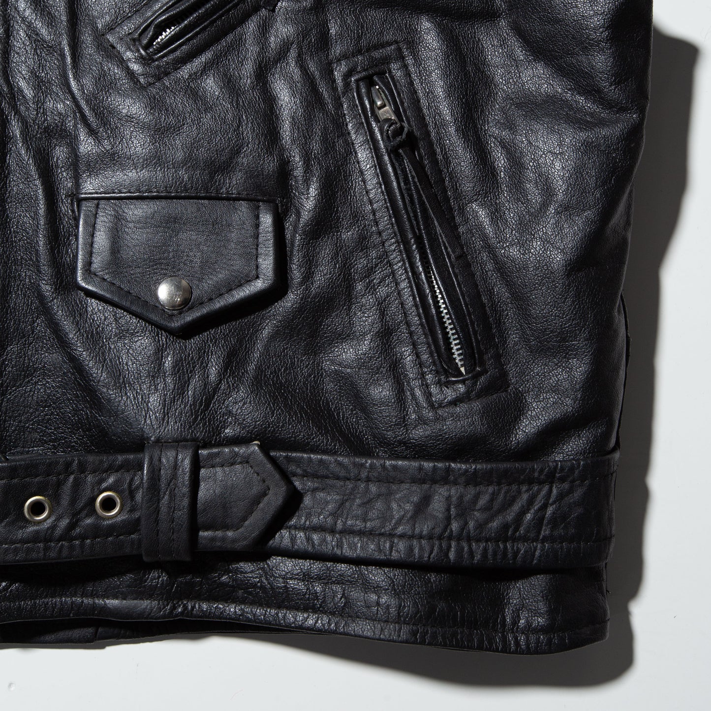 vintage leather riders vest