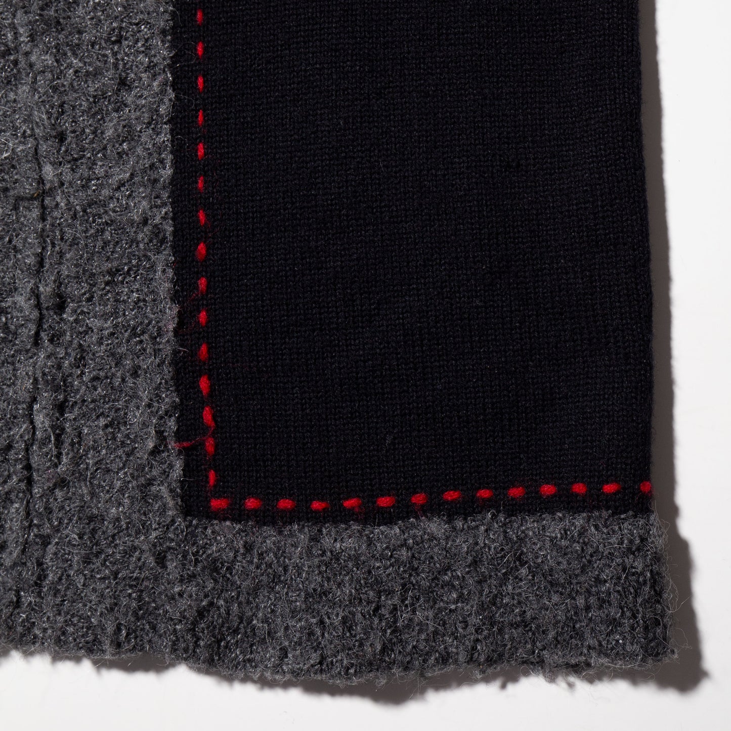 vintage stitch zipped knit vest