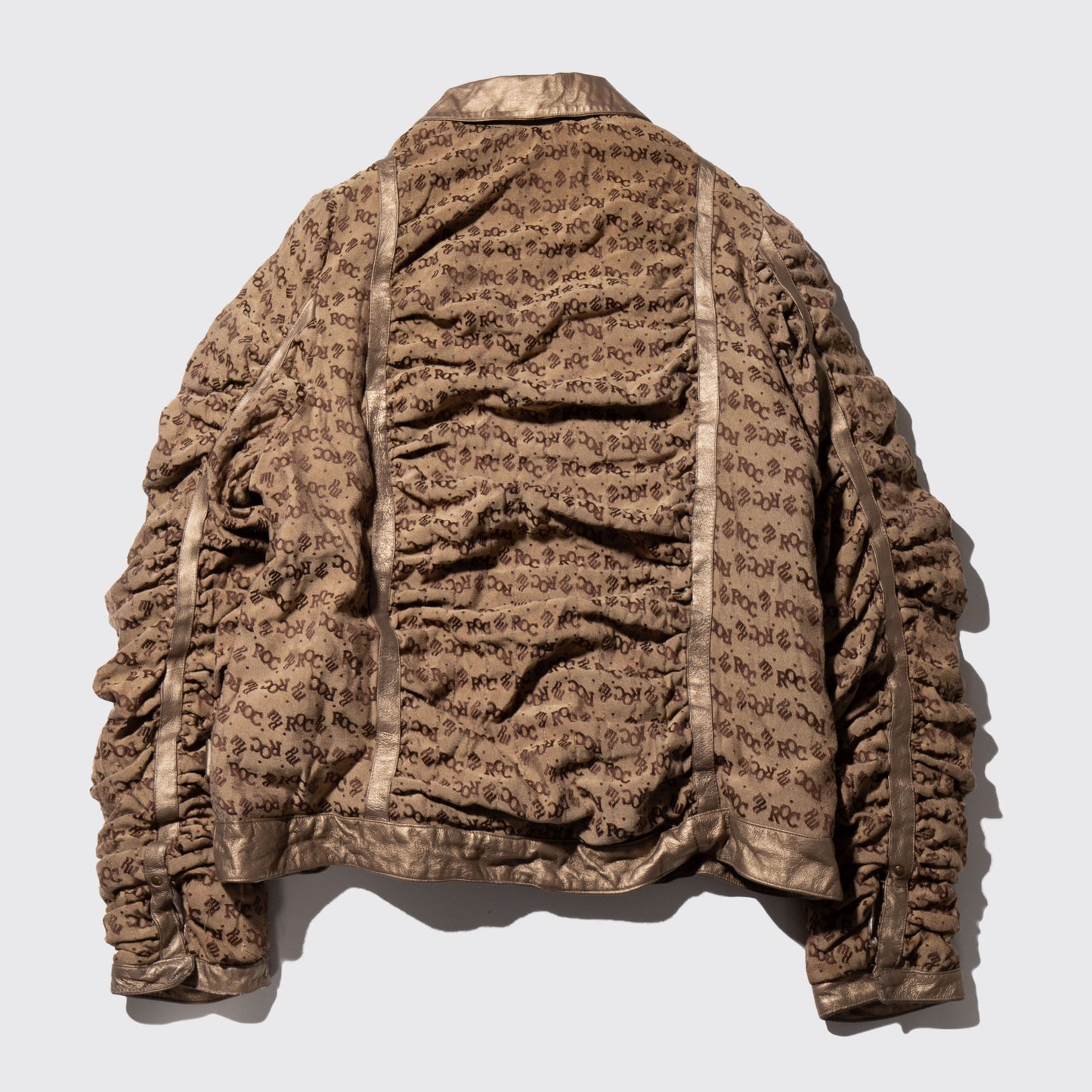 vintage rocawear shearling monogram jacket