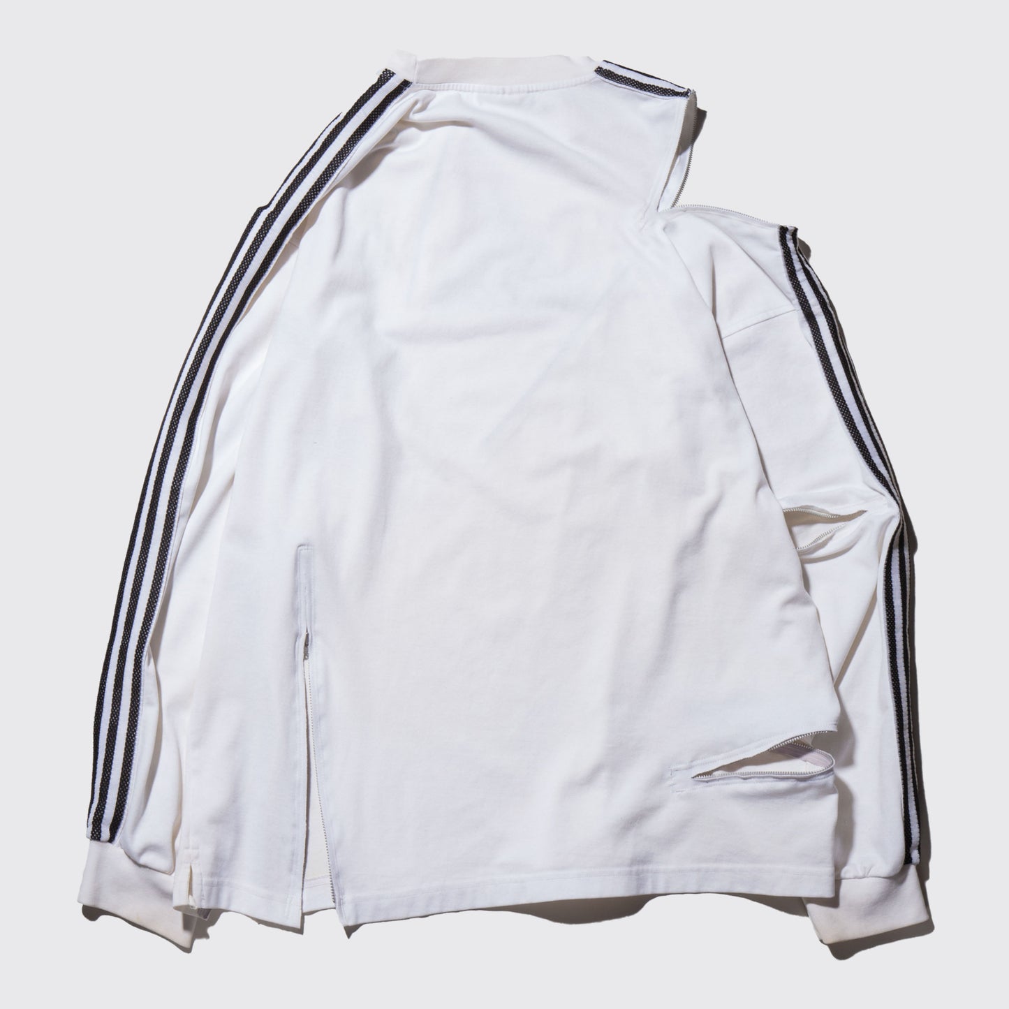 remake irregular zip sweat