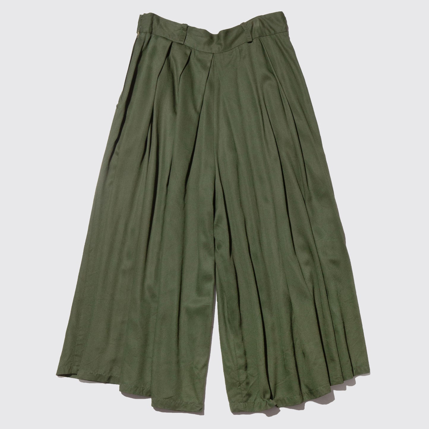 vintage pleats culotte shorts