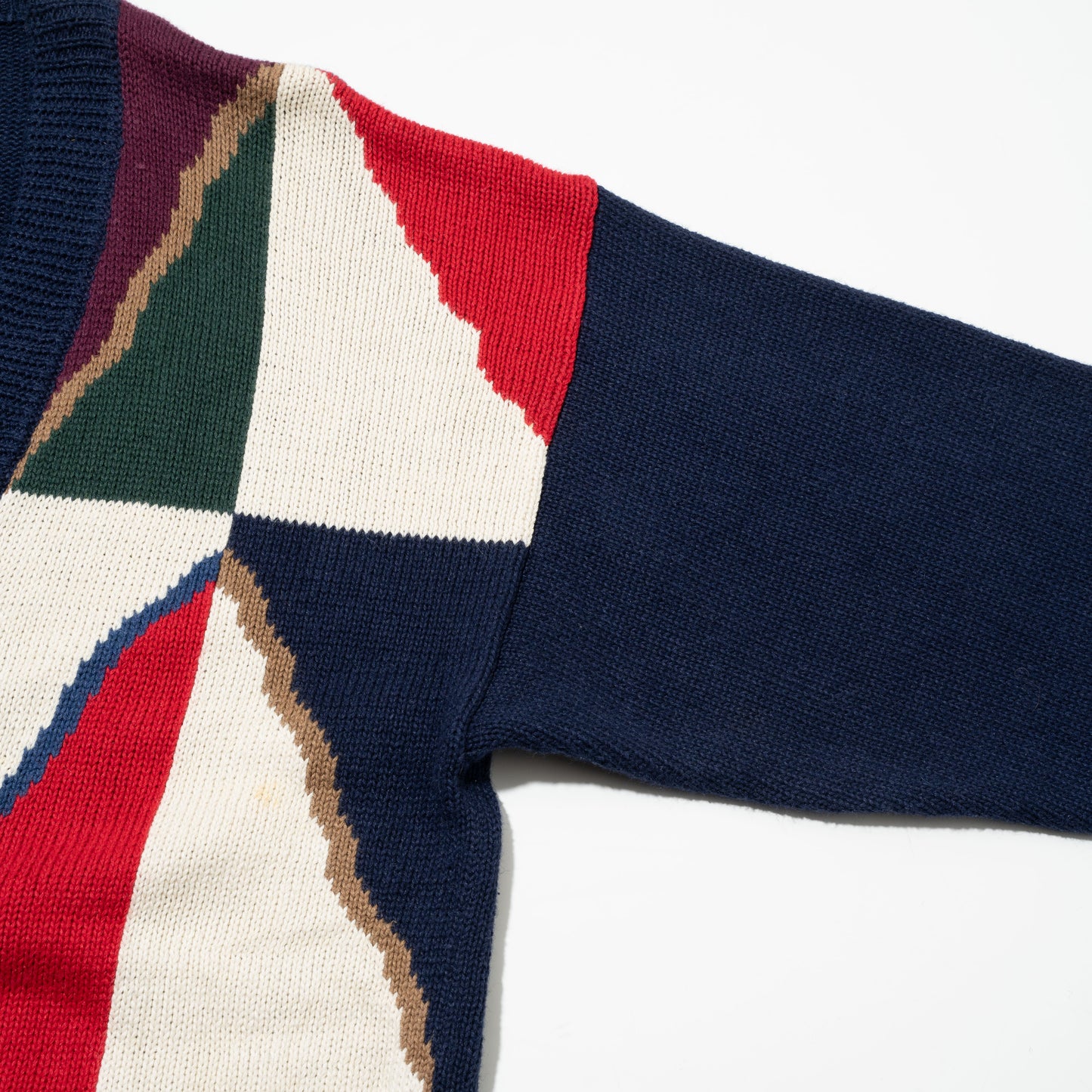vintage geometry cotton cardigan
