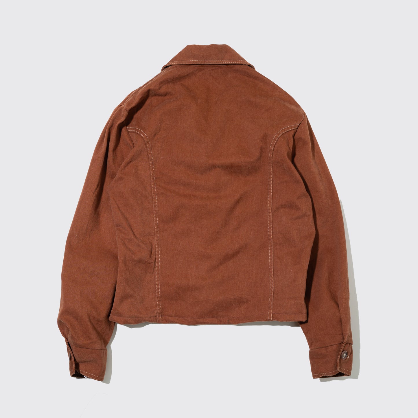vintage resized short trucker jacket