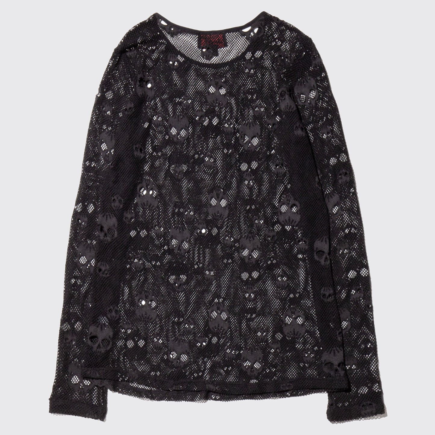 vintage tripp nyc skull mesh l/s