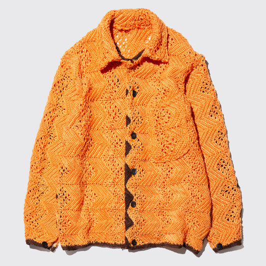 remake rebuild crochet knit jacket