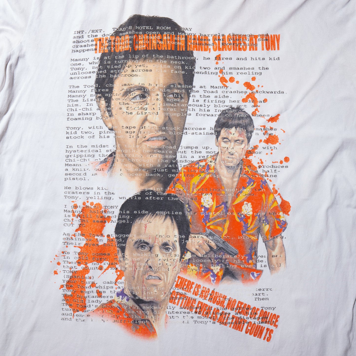 vintage 90's SCARFACE Tony Montana message loose t-shirt