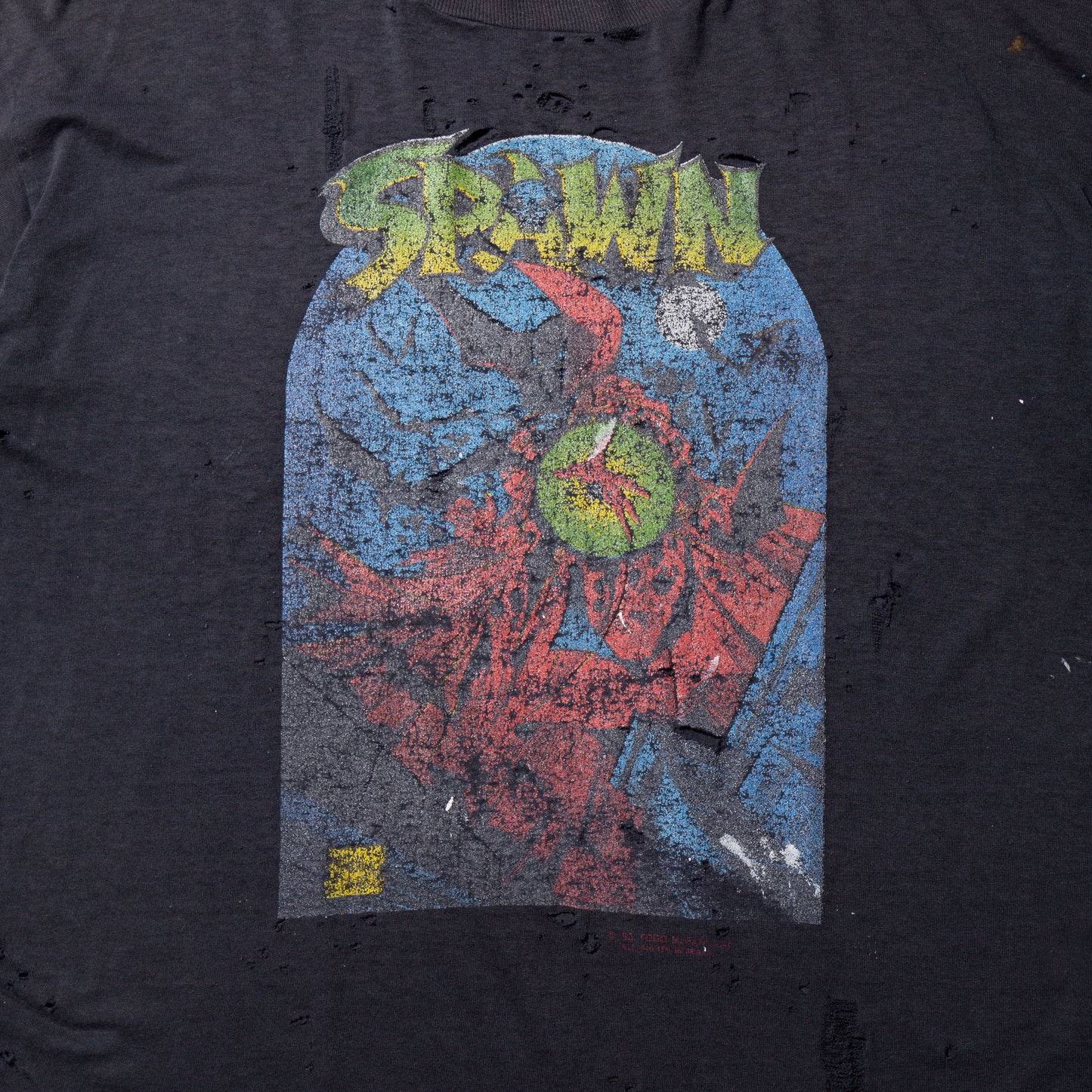 vintage 90's SPAWN broken t-shirt
