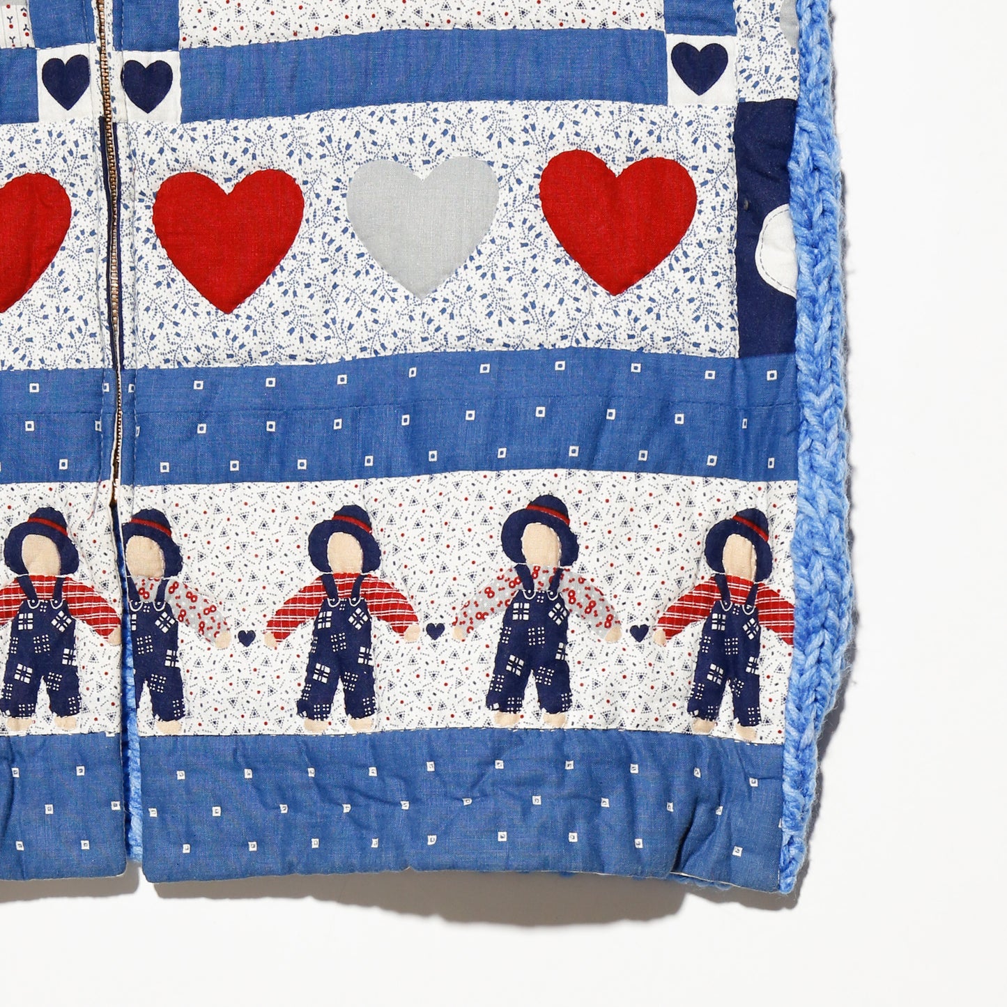 vintage love/house/friends hand quilt jacket
