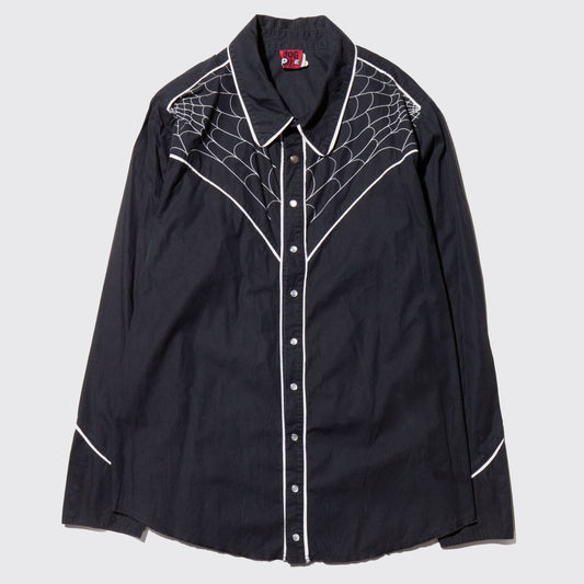 vintage spider web western shirt