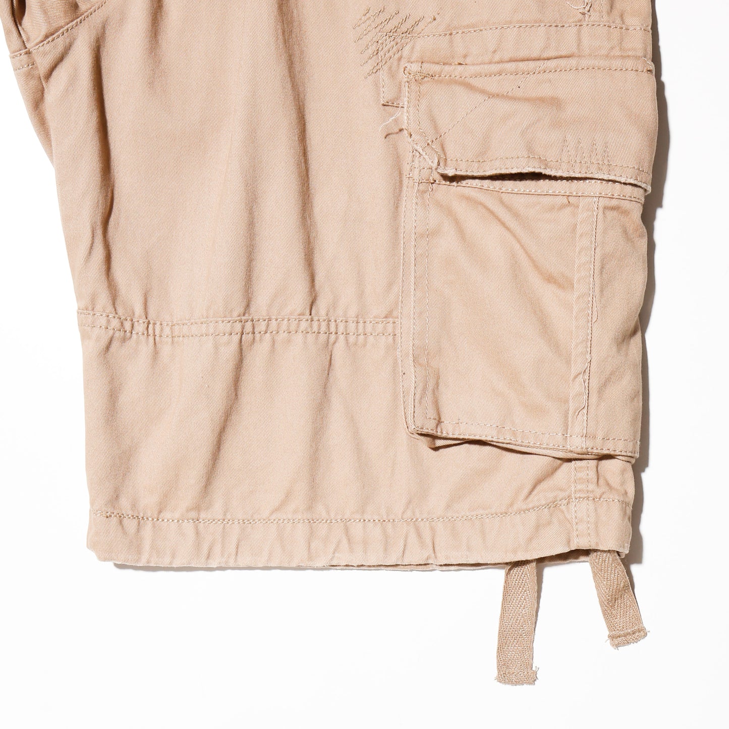 vintage belted wide cargo shorts