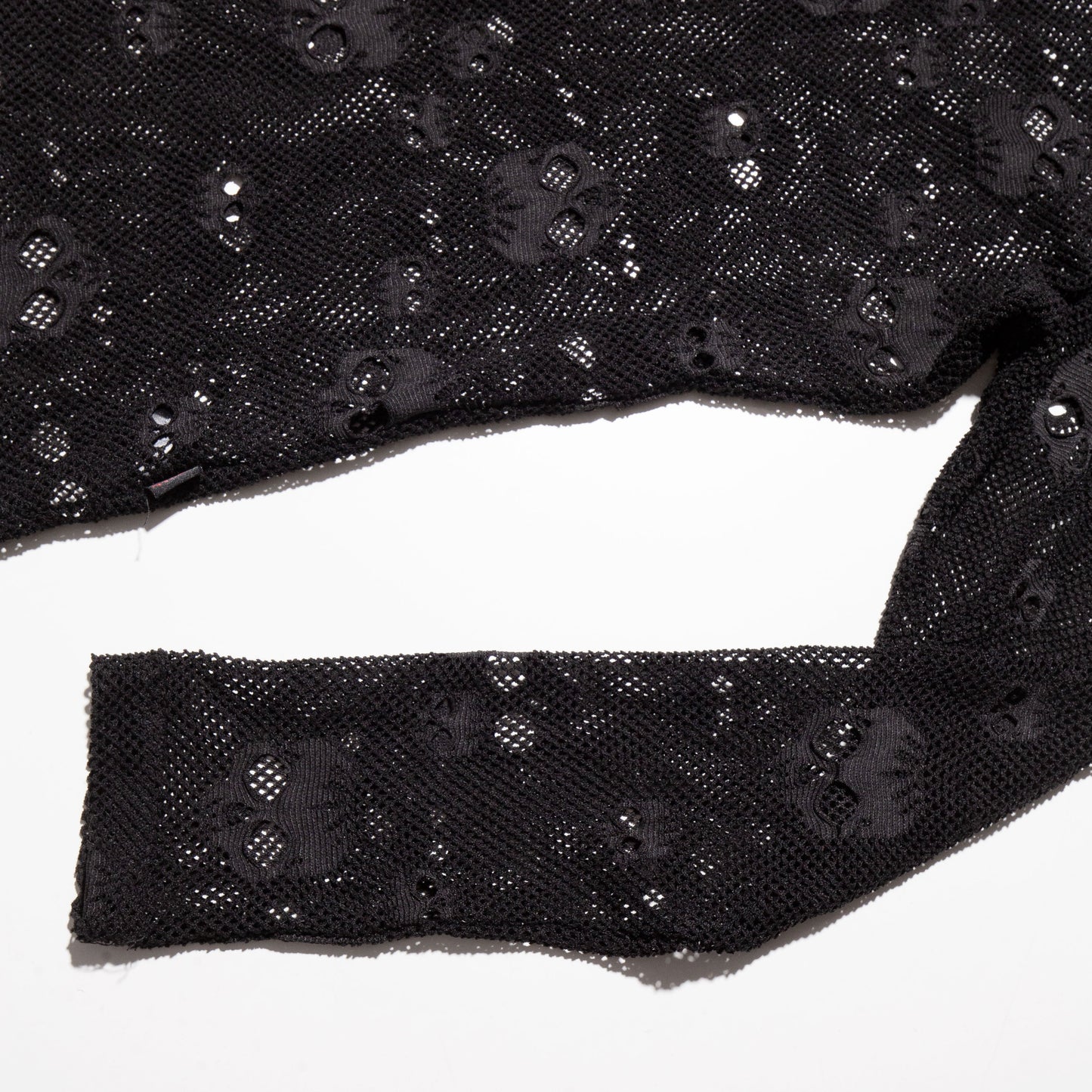 vintage tripp nyc skull mesh l/s