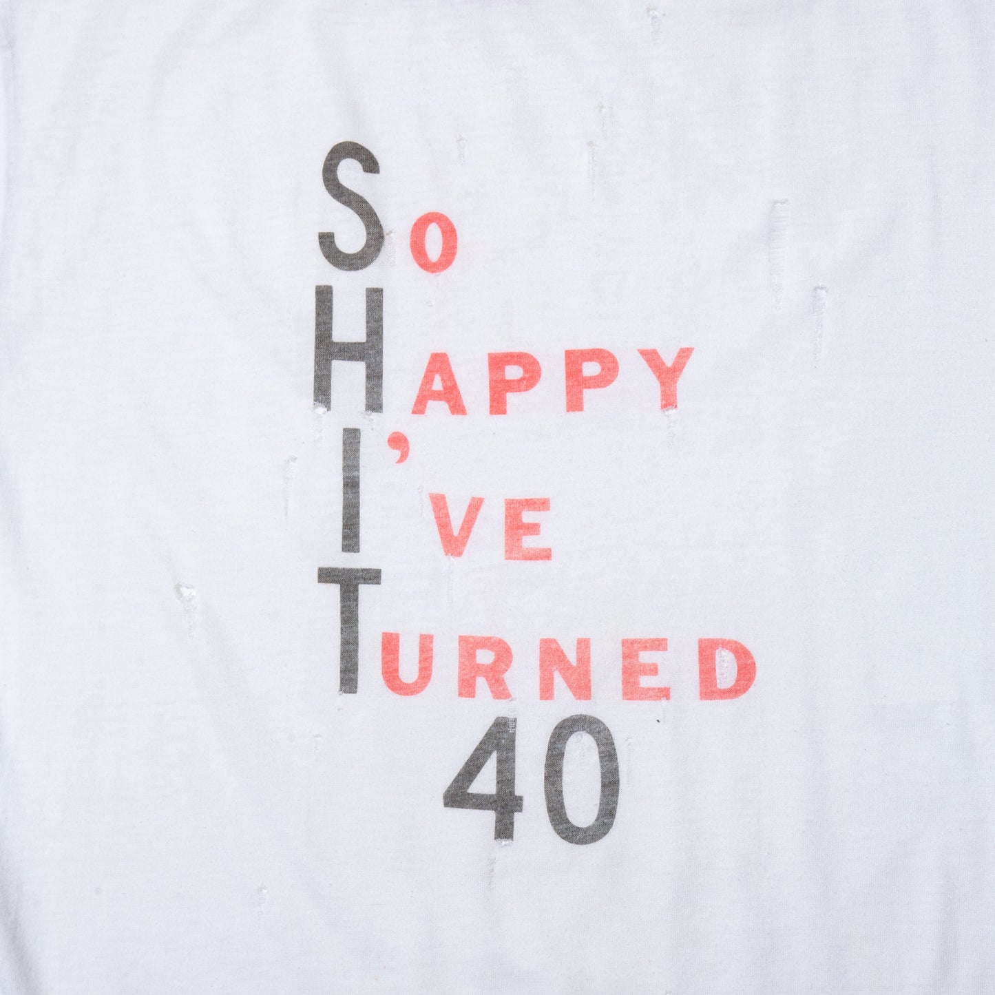 vintage 70-80's message broken ringer t-shirt