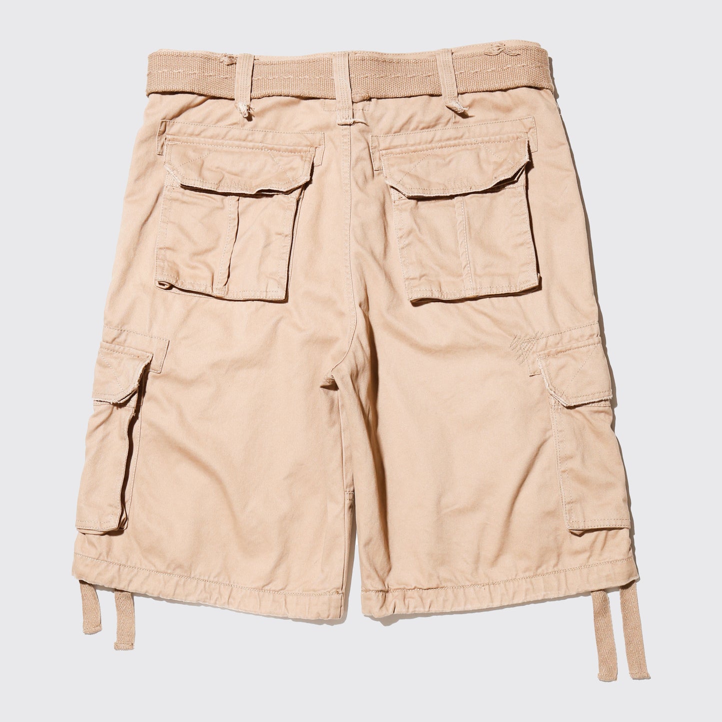 vintage belted wide cargo shorts
