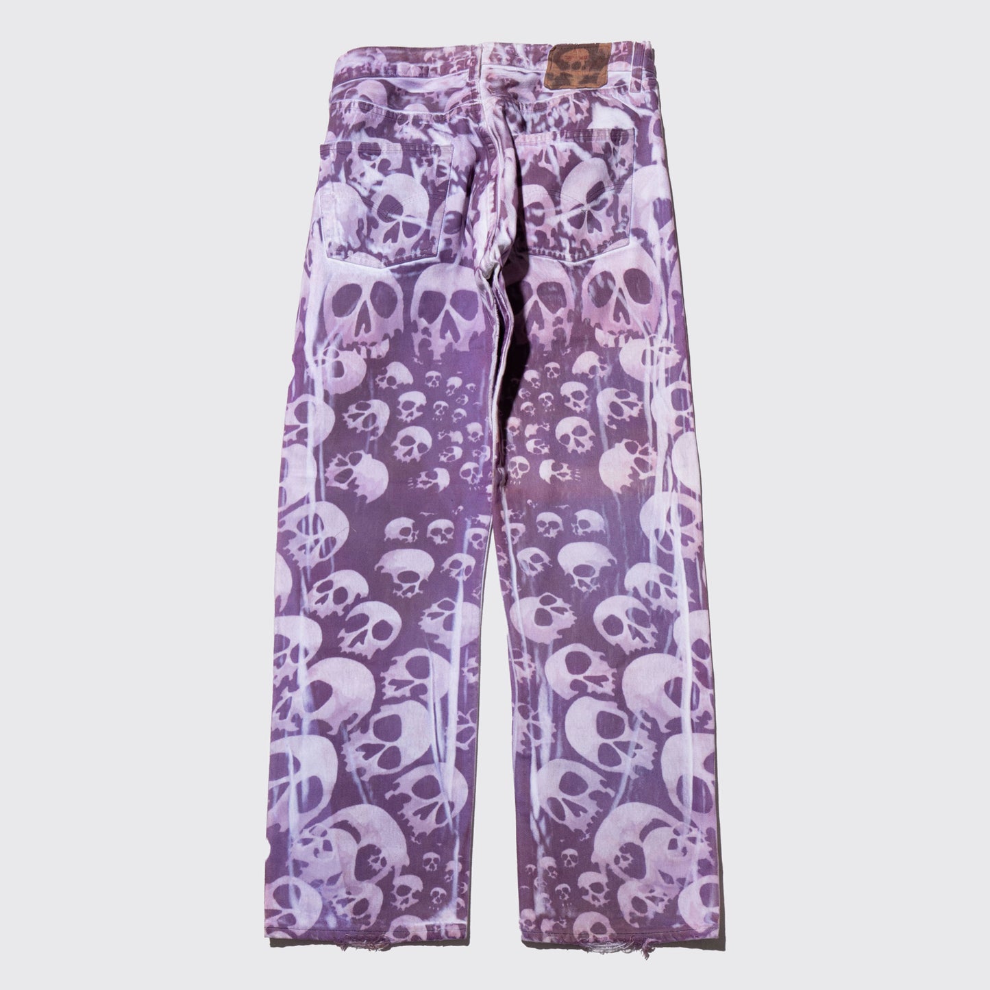 vintage skull transfer jeans