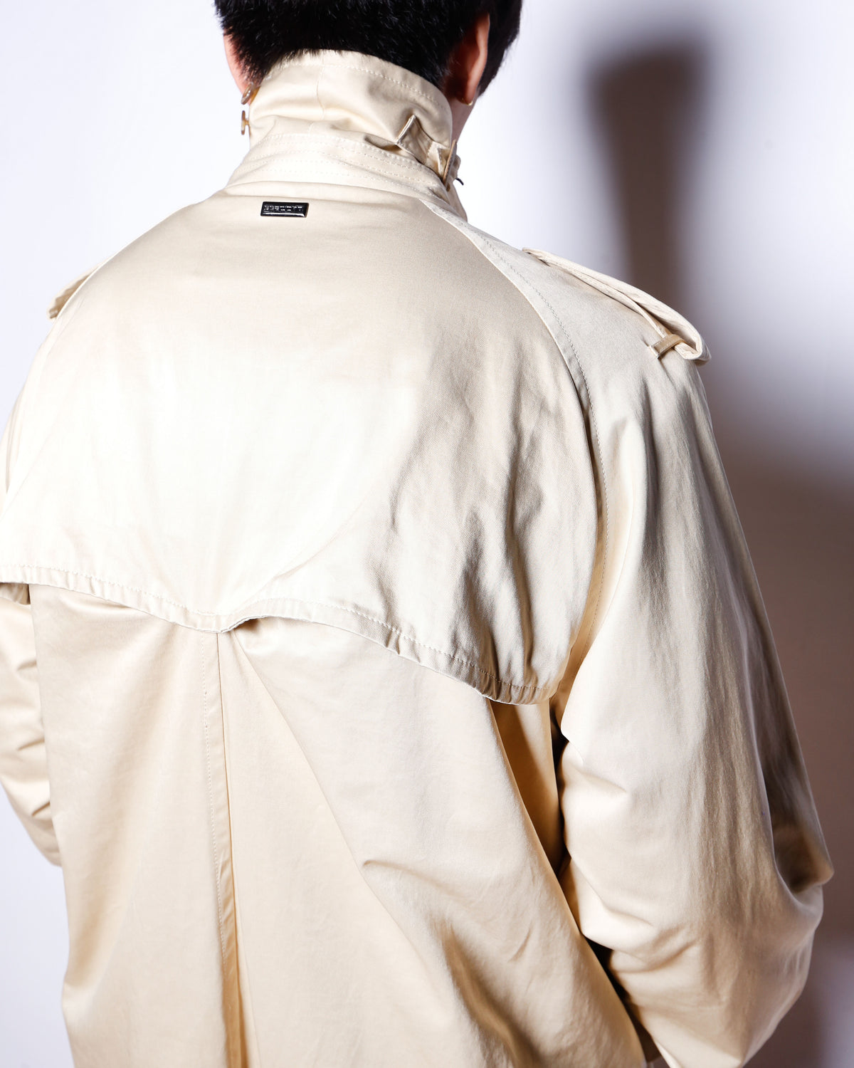 vintage sean john ribbed trench jacket