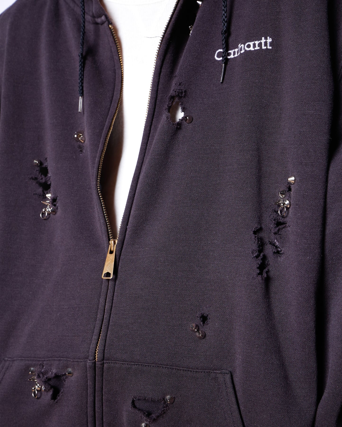 *One-off studs broken hoodie