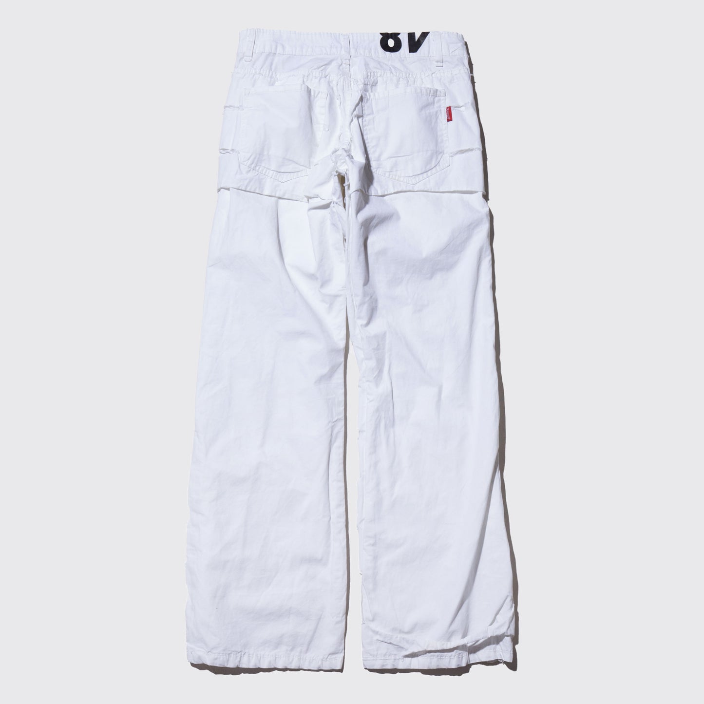 vintage euro slash layered trousers