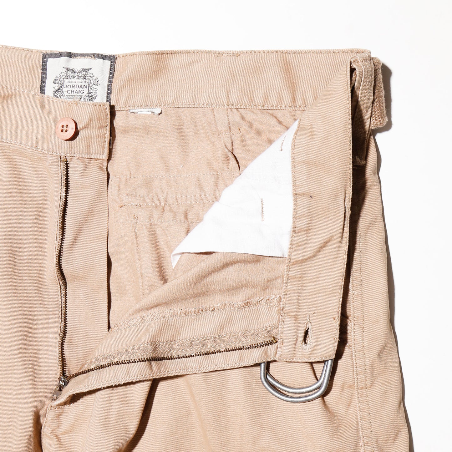 vintage belted wide cargo shorts