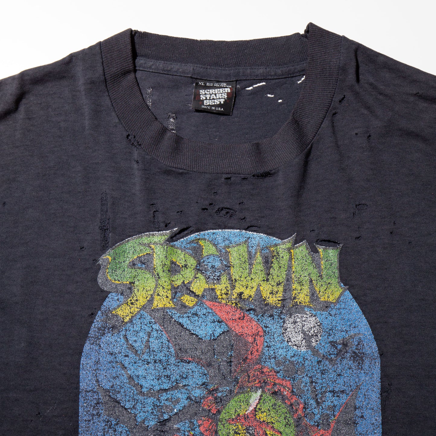 vintage 90's SPAWN broken t-shirt