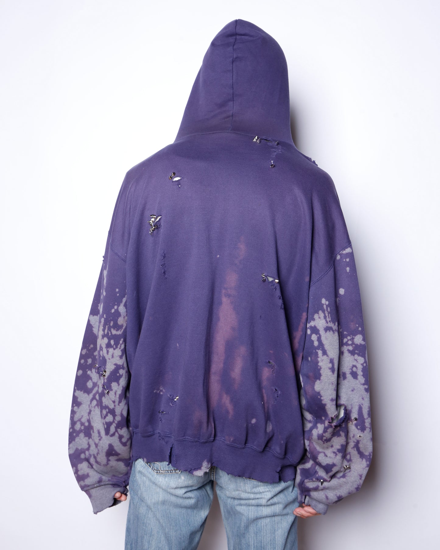 *one-off studs broken hoodie