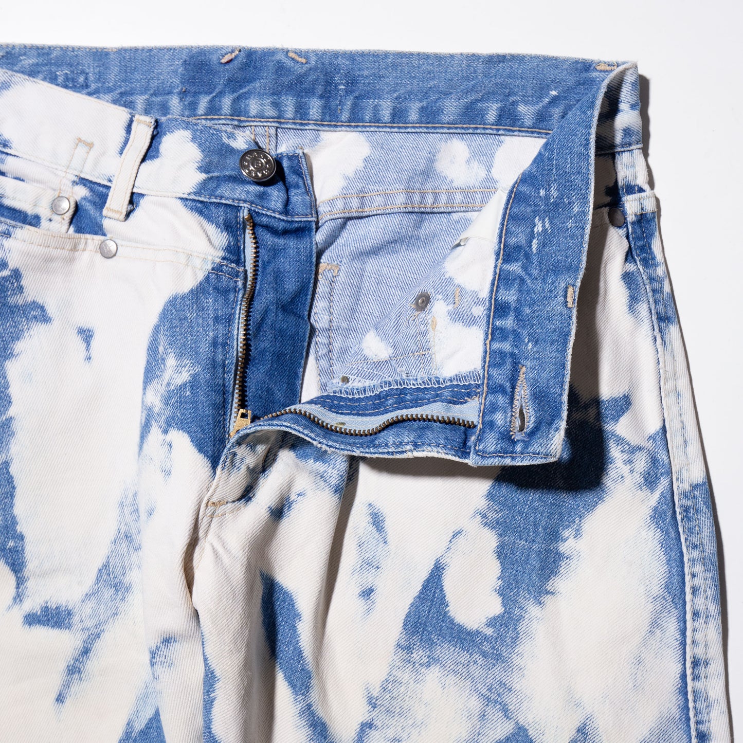 vintage breached flare jeans