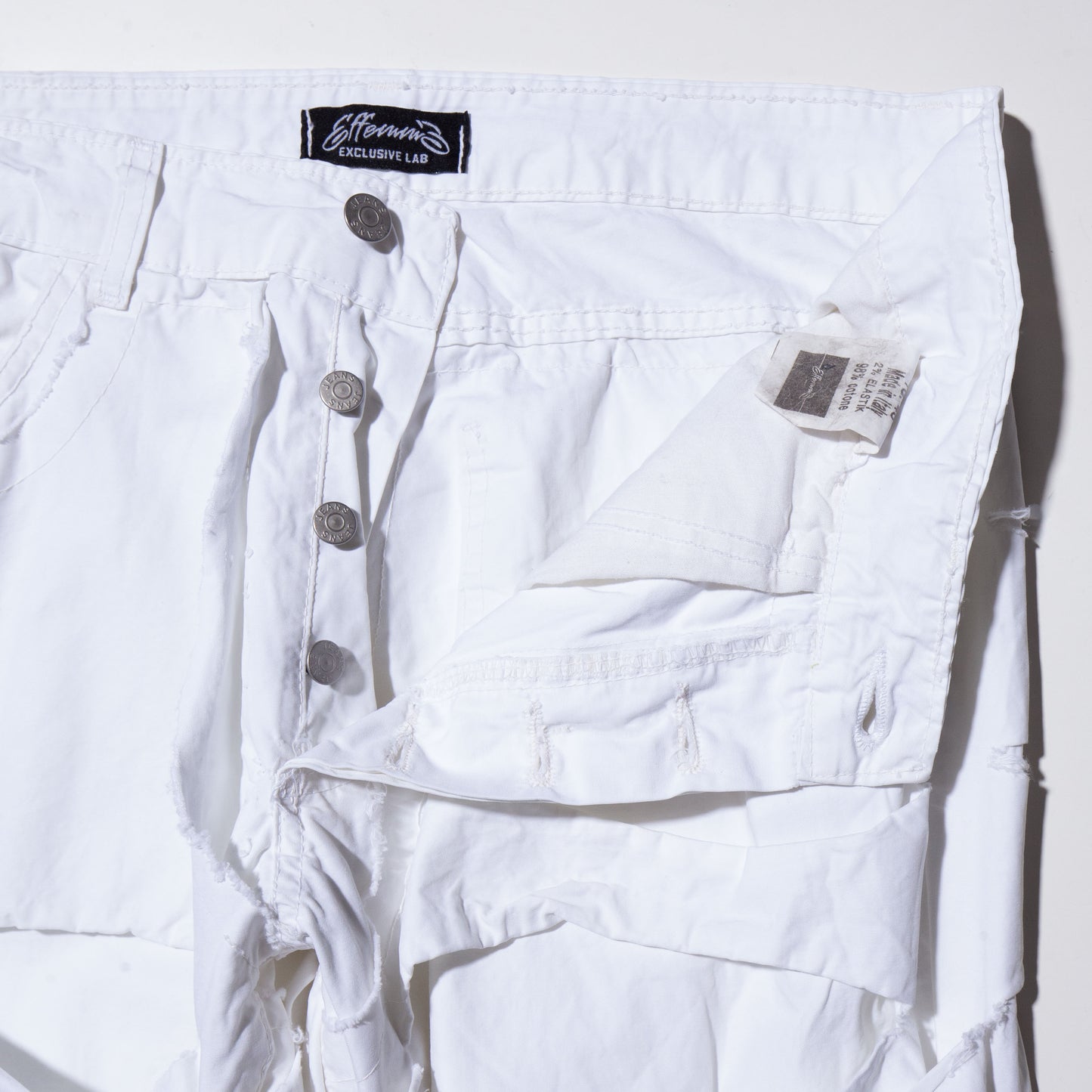 vintage euro slash layered trousers