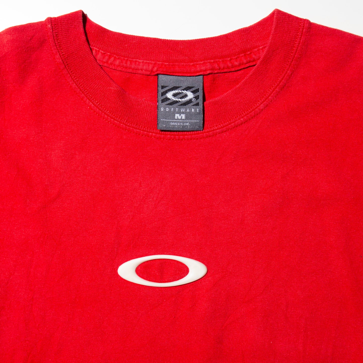 vintage 90-00's Oakley SOFTWARE rubber logo t-shirt