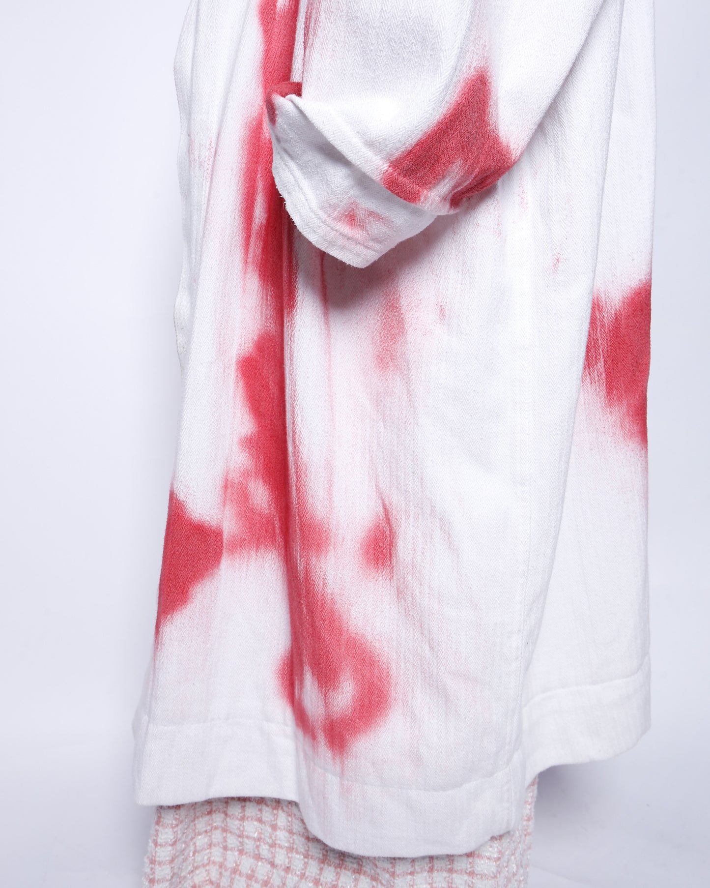 vintage accident dye jumbo coat